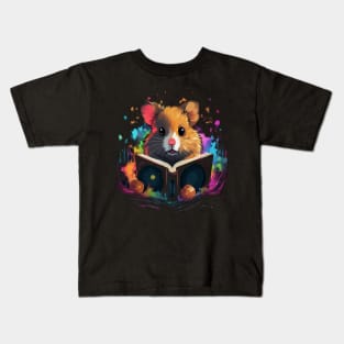 Hamster Reads Book Kids T-Shirt